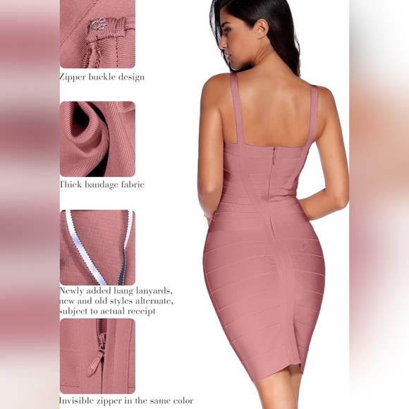 Bodycon Bandage Strap Club Dress NWOT - Picture 2 of 7